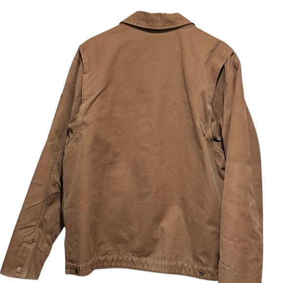 VTG 90s Y2K Chore Barn Coat Tan Work Wear Canvas Cotton Gap Jacket Mens Large - Picture 7 of 16